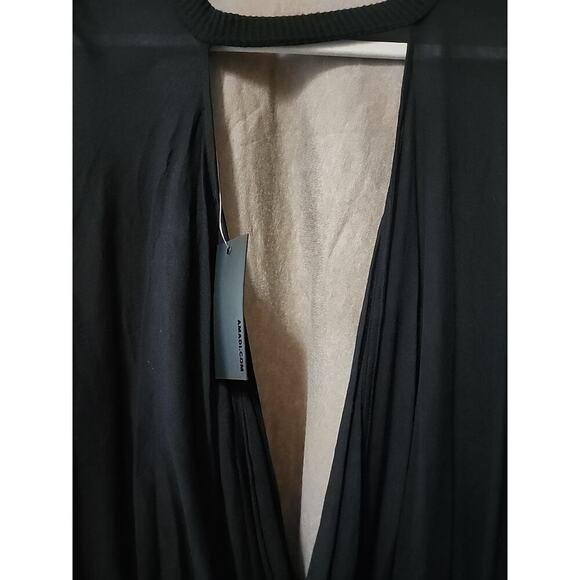 ANTHROPOLOGIE AMADI Top NWT Crossover Blouse New A130 Viscose Wool Small New - Picture 3 of 6